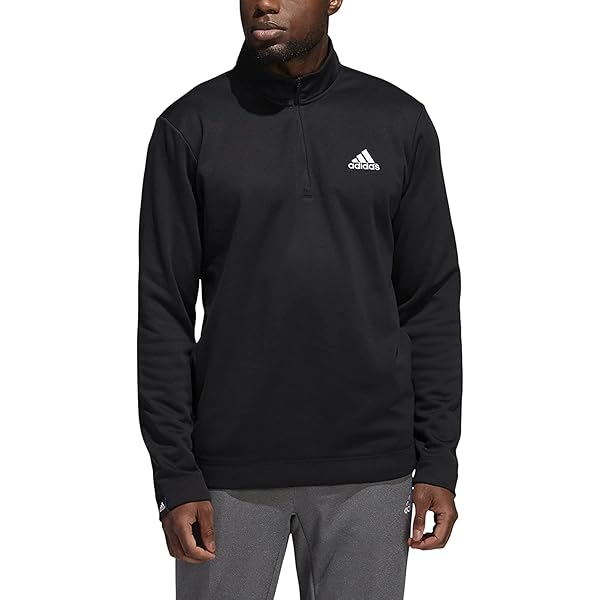 Amazon.com: adidas Men's Own The Run Half-Zip, Black, Small