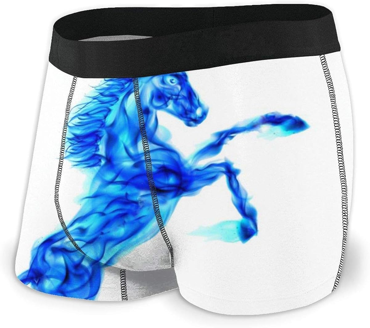 Toddler Boxer Briefs Blue Fire Horse Underwear Trunks Comfortable Training Classic Sweat Proof