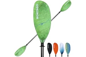 WONITAGO Kayak Paddle Carbon Fiber Shaft and Reinforced Nylon Blade, Adjustable Kayaking Oars, 3 Piece, 230-250 cm/90-98 Inches,210-230 cm/82-90 inches