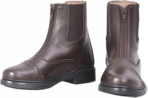 TuffRider Children’s Starter Front Zip Paddock Boots | Durable, Easy to Clean Water-Resistant Horse Riding Boots for Kids