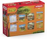 Schleich Wild Life 4 Pc Safari Animal Figurines Set Zebra Monkey Elephant Lion view 8