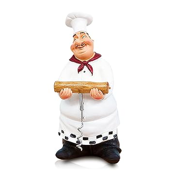 Fishmm Resin Decorative Ornaments Kitchen Decor Cook Statue French
