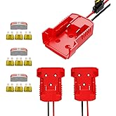 3-Pack 18V for Milwaukee M18 Battery Adapter for Power Wheels- Upgrade Power Tool Drill Battery Converter with Fuses& 12AWG Wire& Wire Terminals& Power Connector for DIY Rc Car Toys Robotics Rc Tuck