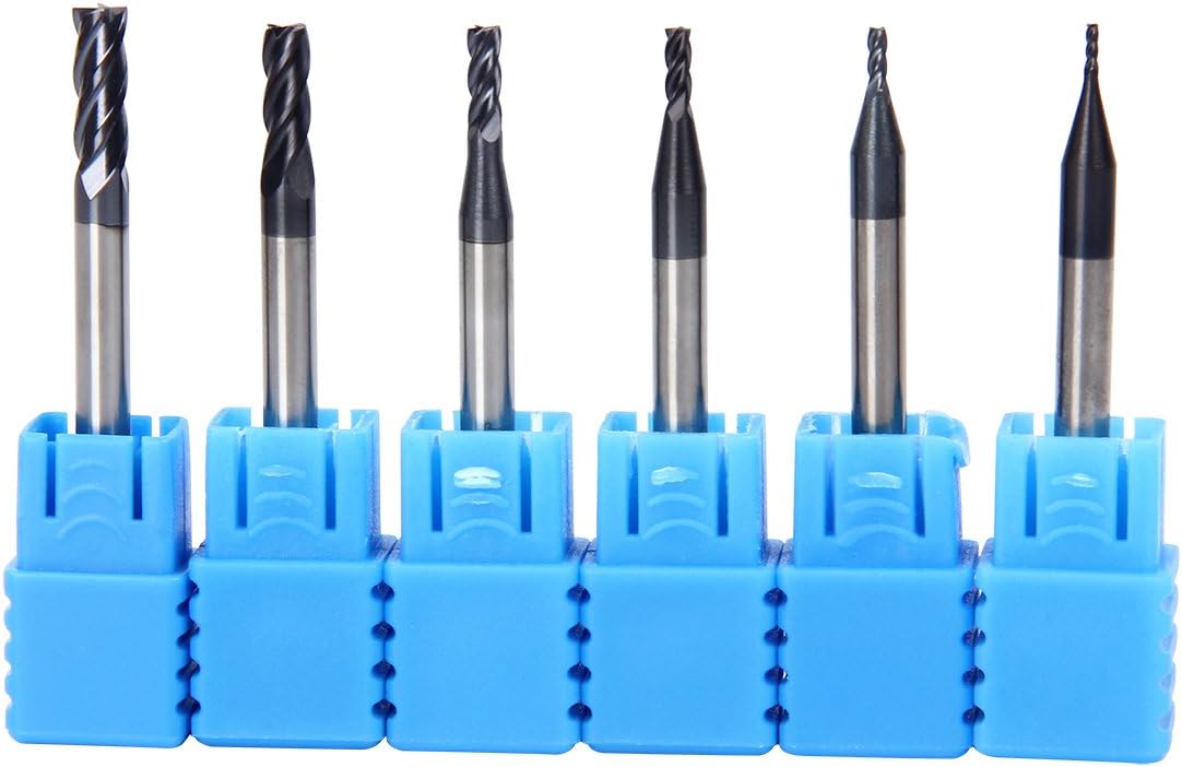 Latinaric 6pcs 1mm 1.5mm 2mm 2.5mm 3.5mm 4mm End Mill Cutters Drill Bits Tools Set 4 Flutes - Image 4