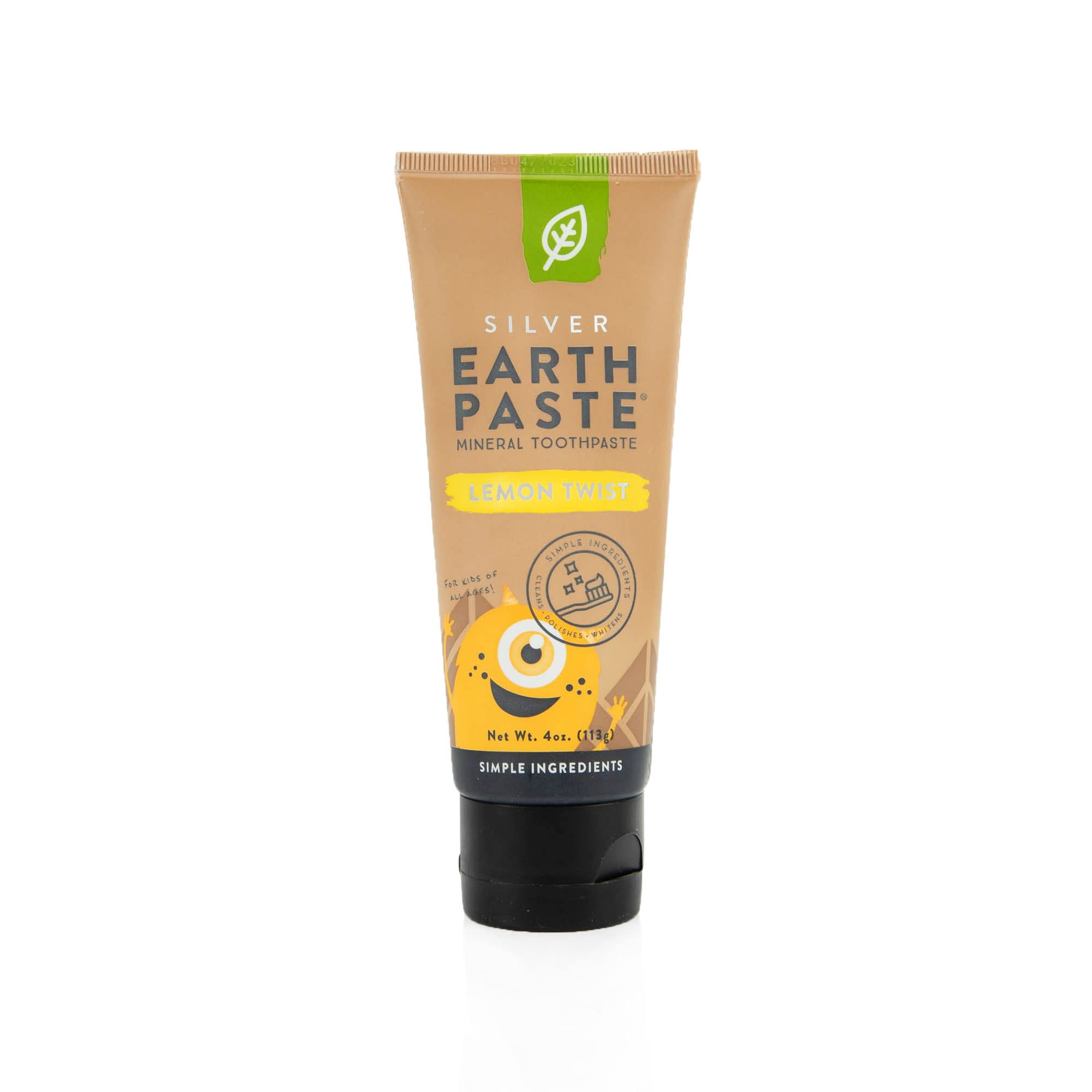 Redmond Earthpaste - Natural Non-Flouride Toothpaste, LemonTwist, 4 Ounce Tube (1 Pack)