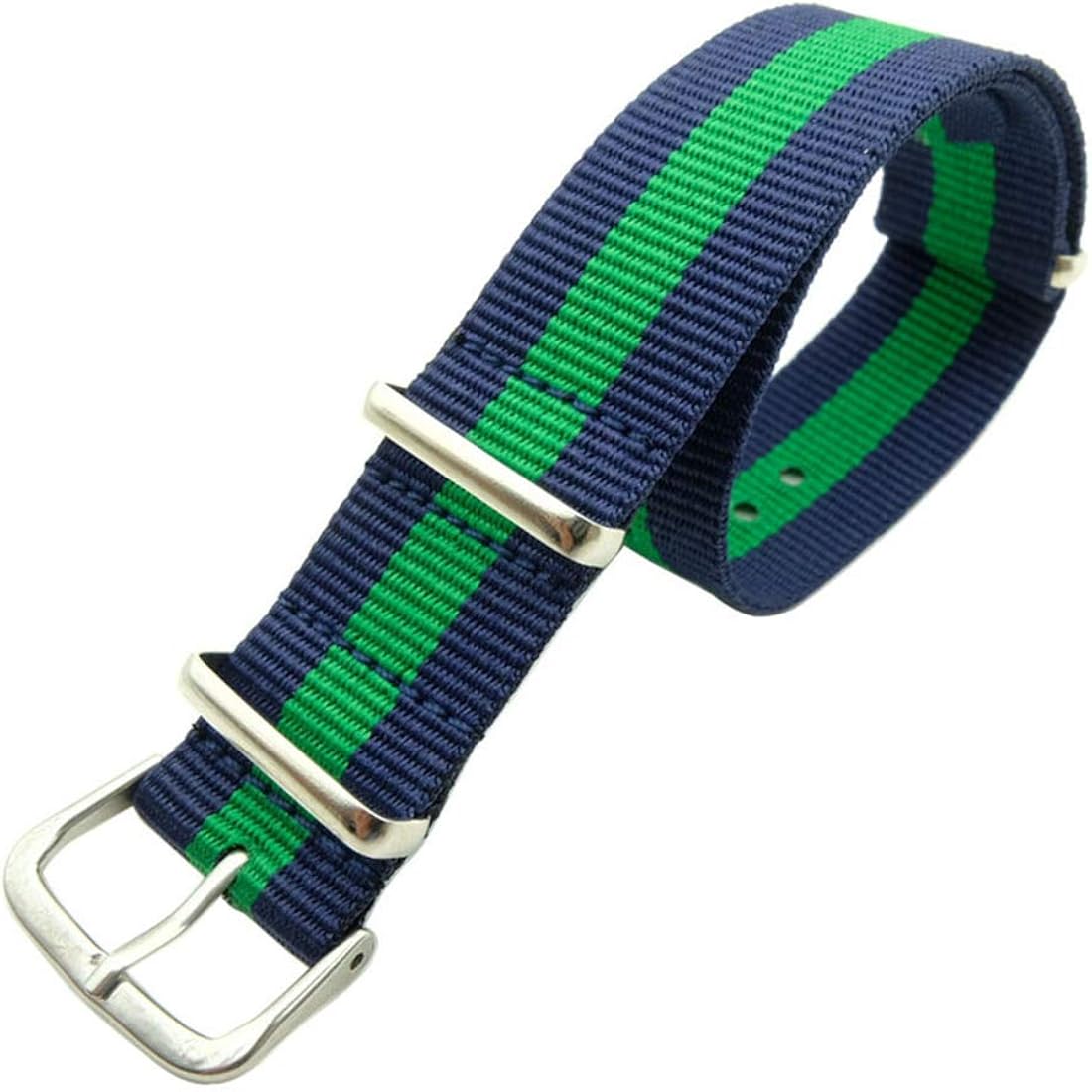 18mm/20mm Woven Nylon NATO Strap OnePiece Watch Bands for Men and