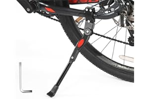 MITUMOMO Adjustable Bike Kickstand, Aluminum Alloy Bicycle Side Stand, Universal Cycling Kickstands, Bicycle Kickstand with W