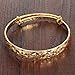 Girl Era Best Lucky Gold Snowflake Engraved Bracelets Cool Charm Bracelets Gift