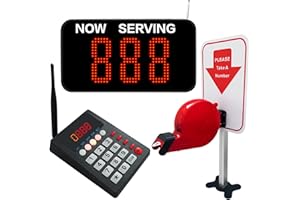 KOQICALL Take A Number System Waiting Number System with Ticket Dispenser Paper Roll for Medical Clinic Restaurant Hospital B