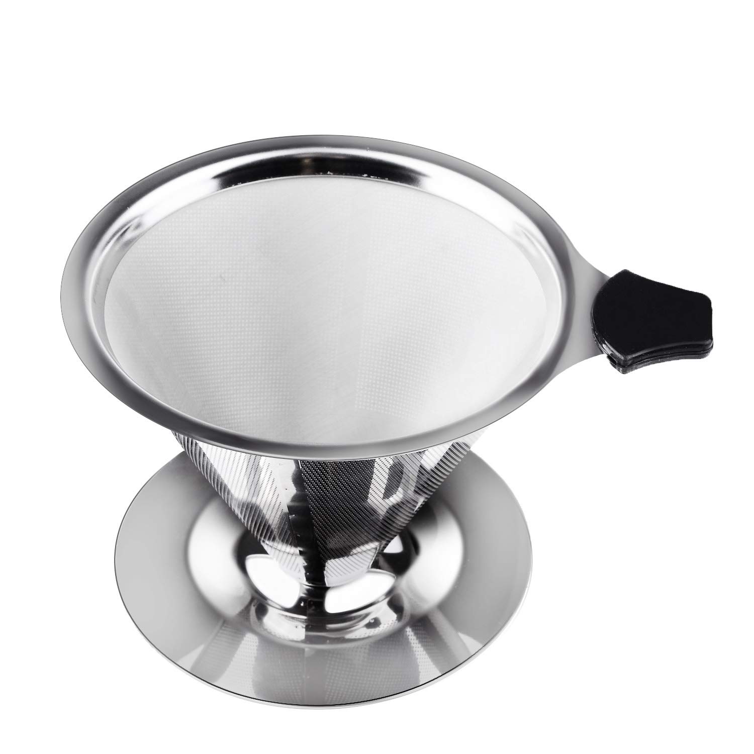 最適な価格 Opii ステンレススチール Pour Over Coffee Dripper 低速ドリップコーヒーフィルターコーン 再利用可能 シングルサーブ コーヒーメーカー シルバー Coffee Filter A 1 シルバー B07k1874n2 50 Off Firstcity Edu My