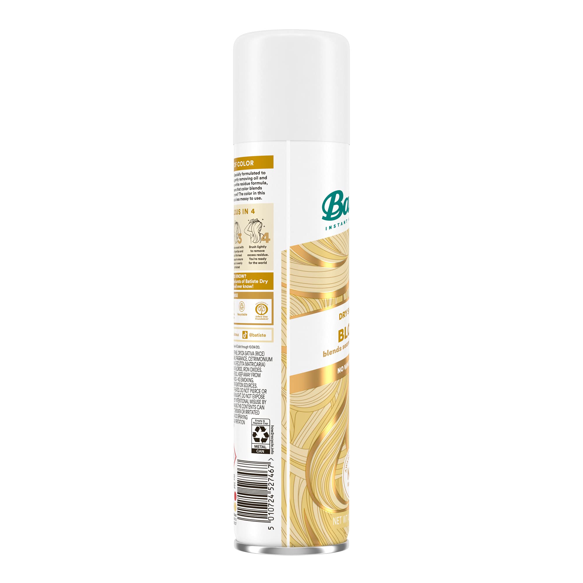 Batiste Dry Shampoo, Brilliant Blonde, 6.73 fl. oz. (Pack of 3)
