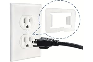 12-Pack Loose Socket Fixers, Matte White Plug Hole Fasteners, Keep Plugs Securely Attached to Wall Outlets, Anti-Slip Washers