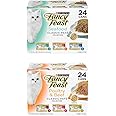 Purina Fancy Feast Grain Free Pate Wet Cat Food Variety Pack, Seafood Classic Pate Collection and Poultry & Beef Collection