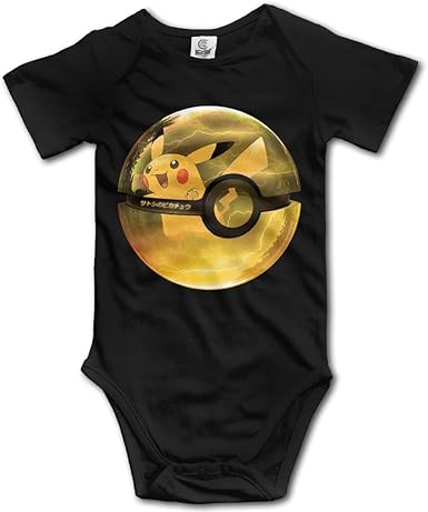 Amazon Com Ogbcom Del Bebe Go De Pokemon Pikachu Hanging Body Romper Playsuit Trajes Ropa Escalada Ropa Manga Corta 24 Meses Negro Clothing