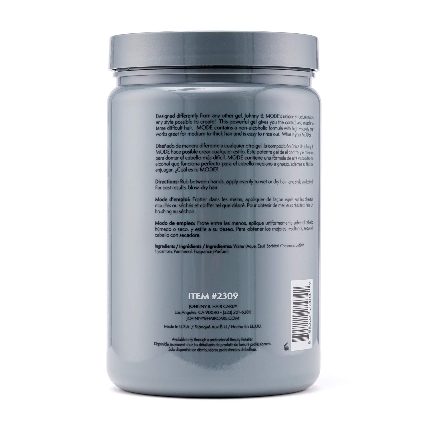 Johnny B Mode Styling Gel 32 Oz: Premium Beauty