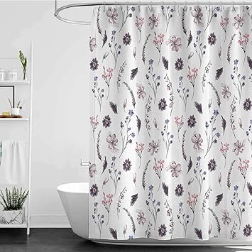 Amazon Com Homecoco Shower Curtains Nerdy Flower House Decor