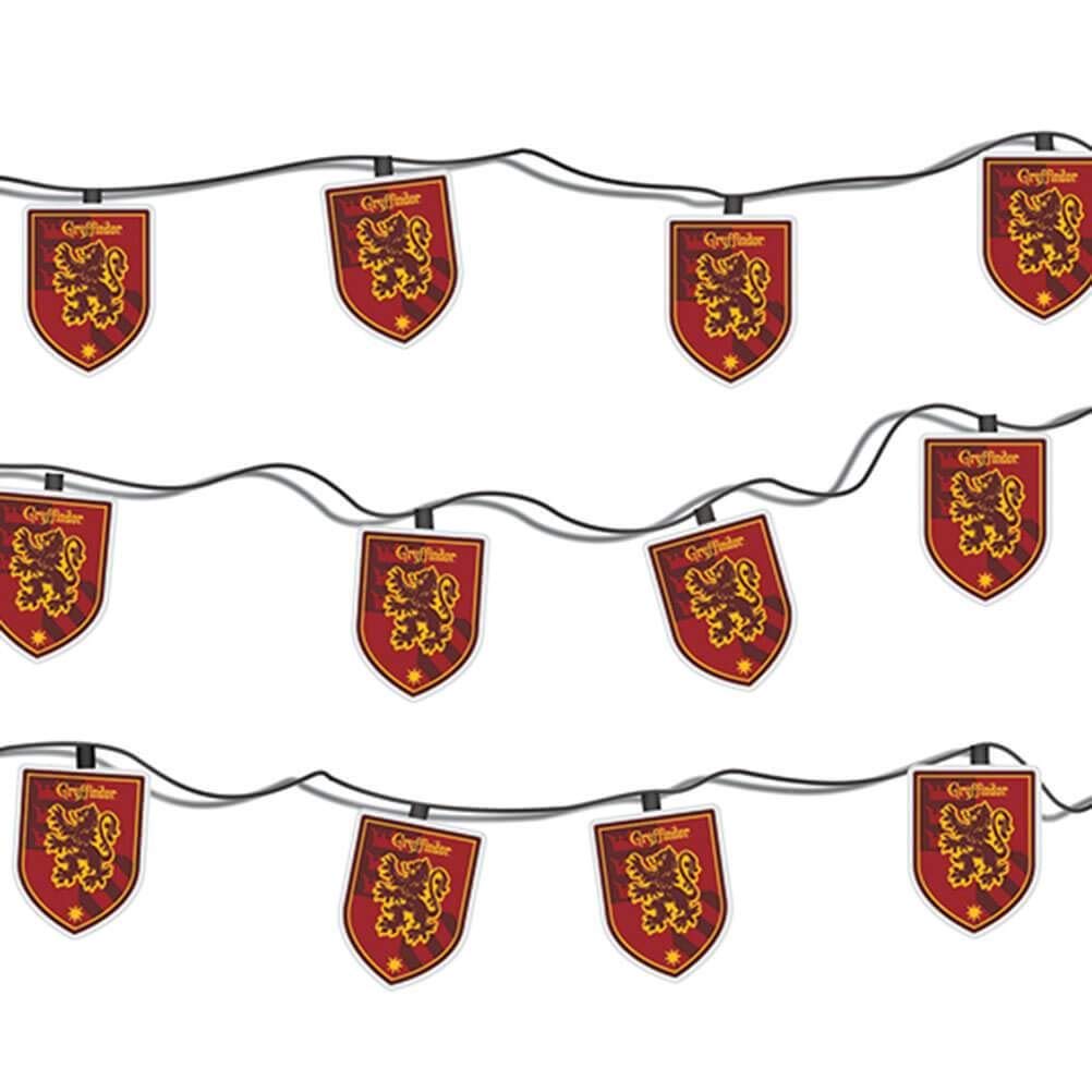 Pyramid International HARRY POTTER Gryffindor Crest LED String Lights in Gift Box, Indoor Fairy Lights - Official Merchandise