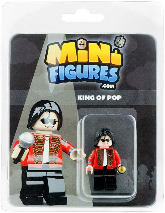 Custom Design Minifigure - King of Pop - Collectable Toy Figurine for Kids, Men and Women | Music