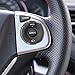 BEHAVE Car Trim fit for Cr-v Honda,Steering Wheel Kit for Cars Fit for Honda 2015 2016 CRV Trim,Pack of 1 Pair of Chrome Trim Fit for Honda Steering Wheel
