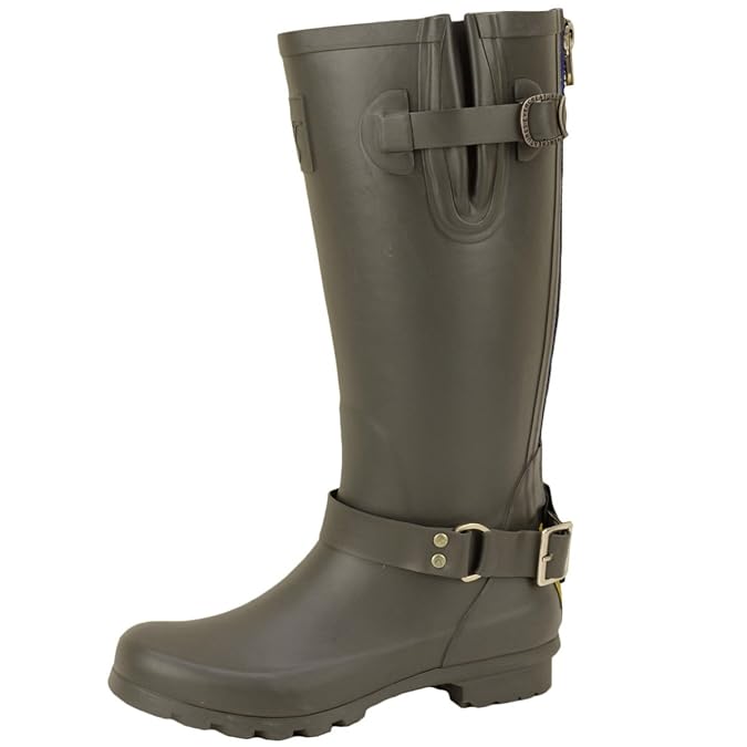 Evercreatures Damen Gummistiefel Diesel Triumph Oliv Grau - Fällt Normal aus