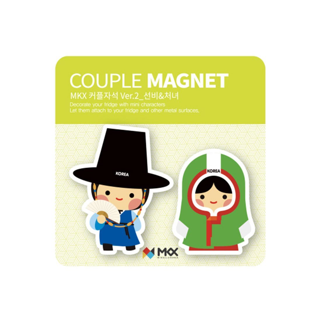 MKX Portanotas traje típico Sunbi y Agassi par Corea de imán de ...