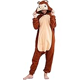 Halloween Costumes Adult Animal Onesie Pajamas One Piece Cartoon Sleepwear Cosplay Costume for Women