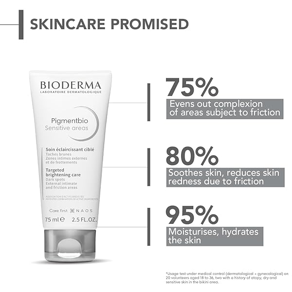 BIODELMA PIGMENBIO WHITE SENSITIVE CREAM BODY CREAM, 2.5 FL OZ (75 ML), MOISTURIZING CREAM FOR DRY SKIN, FOR NECK, FOR SKIN, UNSCENTED, WEAK ACID
