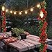 YILIYAJIA 3PCS Artificial Rose Garlands Silk Fake Rose Flowers Green Leaves Vine for Home Hotel Office Wedding Party Garden Craft Art Decor (Red Color)