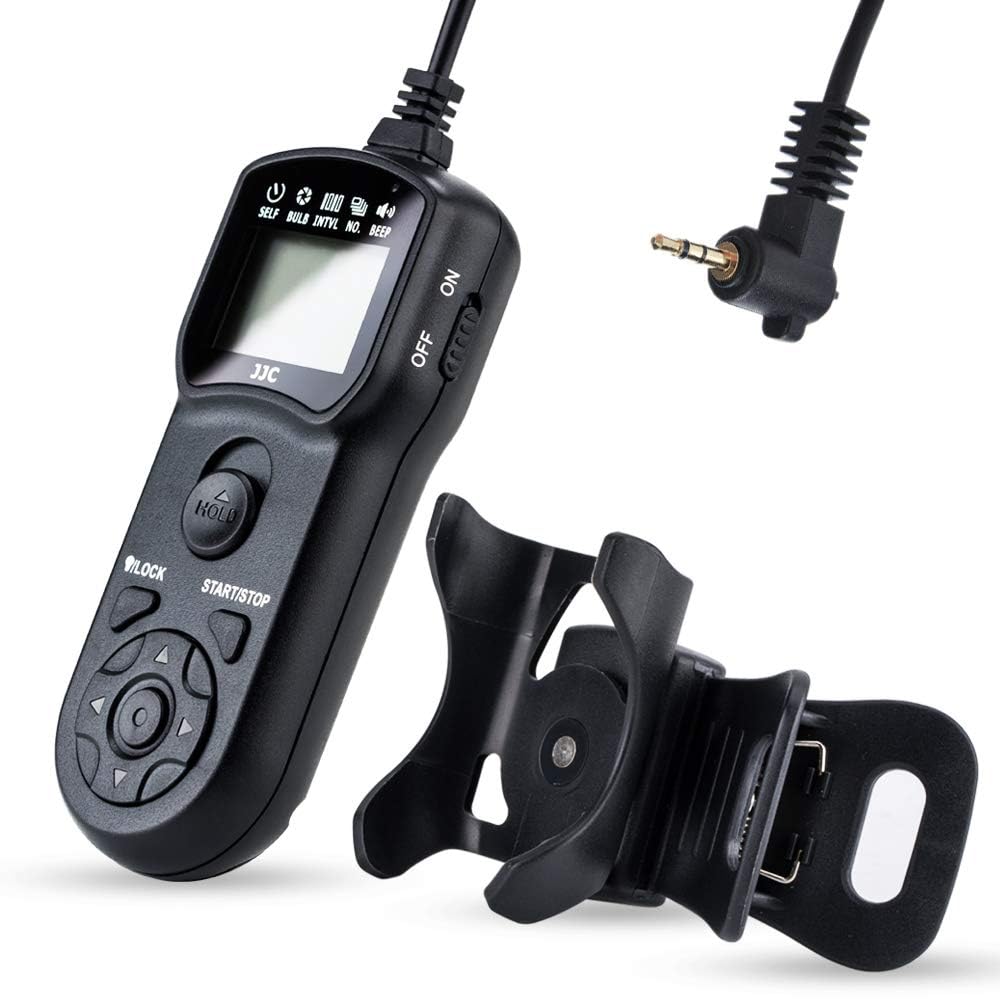 JJC Multi-function Timer Remote Control with Tripod Holder Clamp for OM System OM-1II OM-1 OM-5, Olympus OM-D E-M1X E-M1II E-M1III EM5III Camera Replaces Olympus RM-CB2