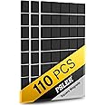 110Pcs Square Magnets Magnetic Tape Strip - Magnet Sheets with Adhesive Backin One Side Self Adhesive on The Other Side for Fridge Organisation,Art Project,Classroom