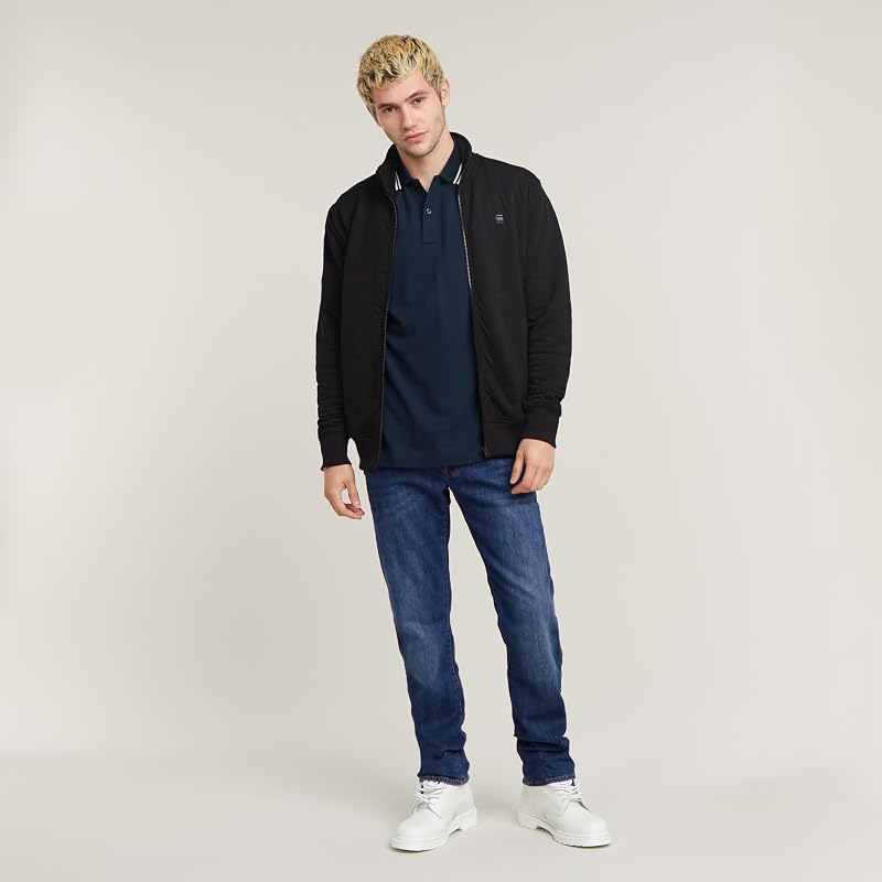 Homme Polo Dunda Slim Stripe, Bleu (sartho blue D17127-5864-6067), XS
