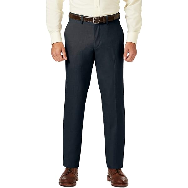 Nautica Men's Bi-Stretch Flat Front Pant at Amazon Men's Clothing store