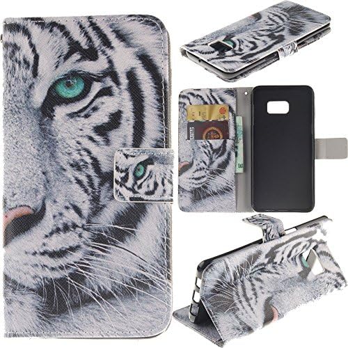S7 Case,Galaxy S7 Wallet Leather Case,Robot Minions Tribe [White Tiger] PU Leather Snap Wallet Flip Kickstand Cover Case For Samsung Galaxy S7 (2016) [Built-in Card Slots/Cash Pockets]