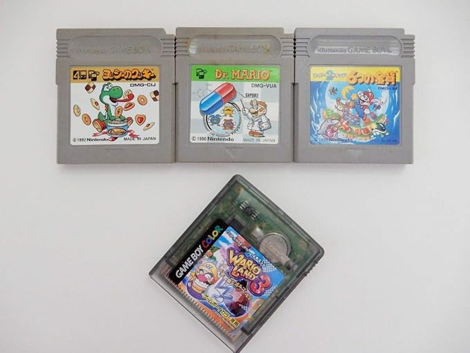 Amazon Co Jp ゲームボーイ ソフト ヨッシーのクッキー Dr Mario スーパーマリオランド 6つの金貨 ワリオランド3 ホビー