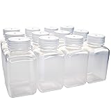 EISCO - Pack of 12, 250mL Square Polypropylene