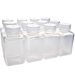 EISCO - Pack of 12, 250mL Square Polypropylene