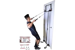 BODY BY JAKE Tower 200, Complete Gym, Door, Gym, Body Building, Workout Equipment Doorway Fitness, Exercise Bands, Resistance Bands Set Men Weight Loss, Body Tower, x Factor, Anti Aging, Women, Free Straight bar