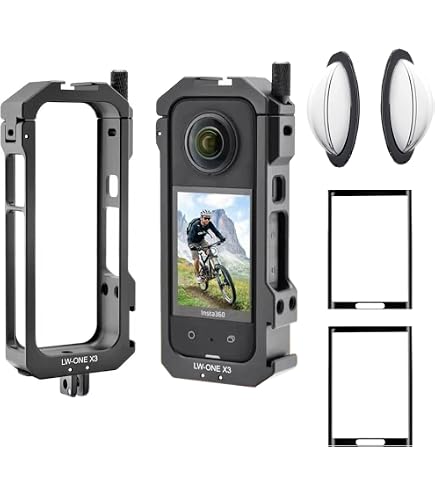 Fotoleey Lens Guard Kit For Insta360 X5 - Tempered Glass Protectors & Silicone Cover