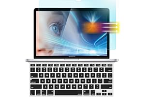 MUBUY-GOL Anti Blue Light Anti Glare Screen Protector for 2015-2012 MacBook Pro 13 A1425 A1502 with Keyboard Cover, Reduces Digital Eye Strain Anti Fingerprint for 2012 2013 2014 2015 Old MacBook Pro 13
