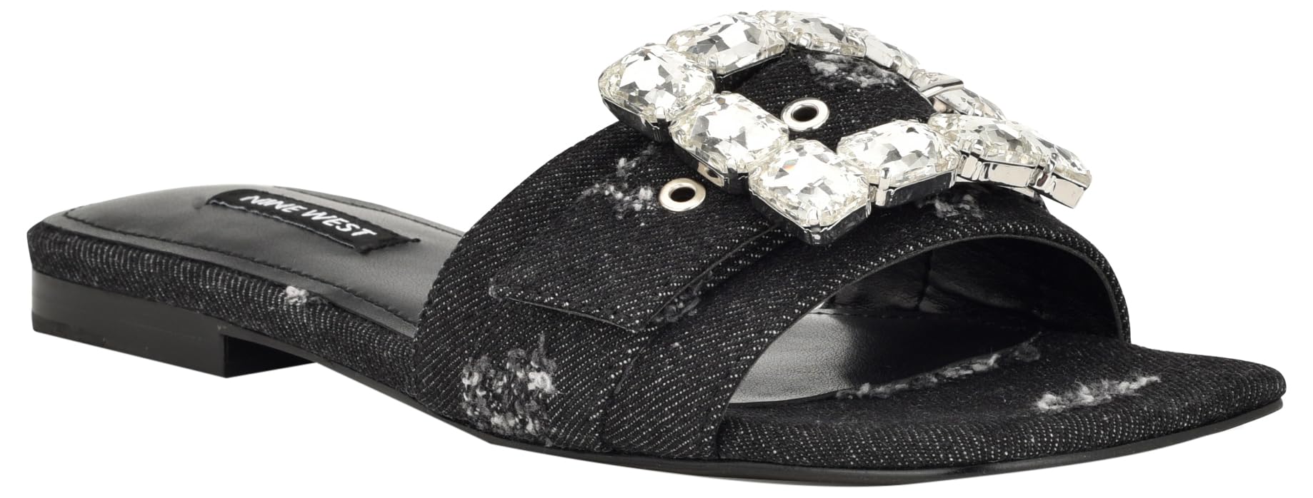 Photo 1 of Nine West Women's Matter7 Sandal, Black Denim 007, 5