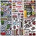 Set 6 Sheet Rockstar Energy Yamaha Kawasaki Metal Mulisha ATV Helmet Bike Motorcycle Motocross Racing Decal Sticker