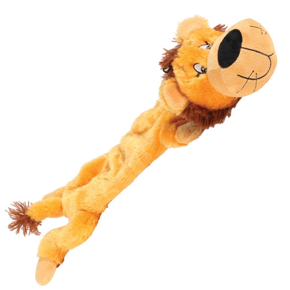 happypet "Mad About Pets" Plush Lion Wild Crinkler Dog Toy