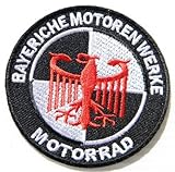BMW BAYERICHE MOTOREN WERKE Germany Eagle Motorcycles Motorrad Biker Jacket Shirt T-Shirt Patch Sew Iron on Logo Embroidered Badge Sign Emblem Costume