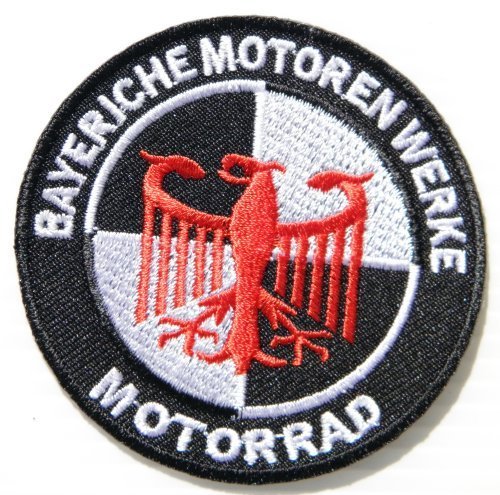 BMW BAYERICHE MOTOREN WERKE Germany Eagle Motorcycles Motorrad Biker Jacket Shirt T-Shirt Patch Sew Iron on Logo Embroidered Badge Sign Emblem Costume