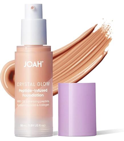 Amazon.com : JOAH Crystal Glow Peptide-Infused Foundation, 2-in-1