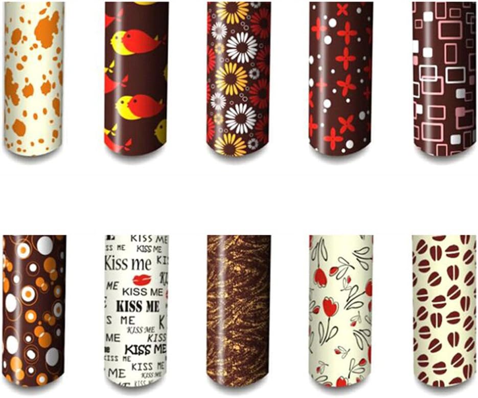Colorful DIY Chocolate Transfer Sheet Food Decoration Paper Set(50 pcs
