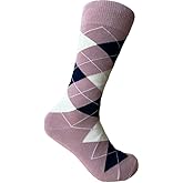Triple M Plus Men's Dusty Pink Dress Socks