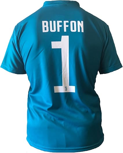 Maillot Football Juventus Gianluigi Buffon 1 Réplique Autorisé 2017 2018 Jeunes Hommes