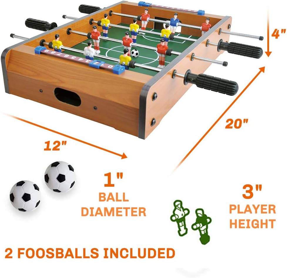 CIGOCIVI 20” Foosball Table Games for Family Game Night with Kids