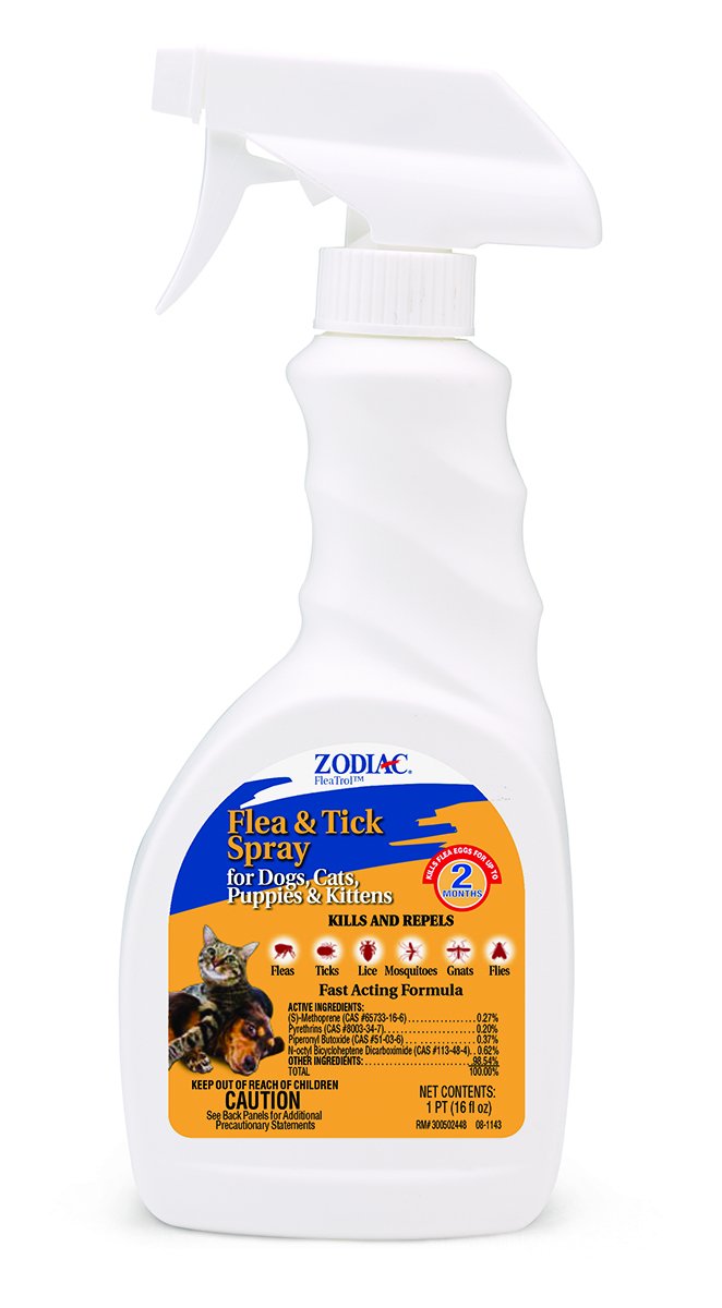 Reviews Zodiac Flea & Tick Spray for Dogs, Puppies, Cats, and Kittens